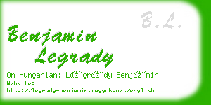 benjamin legrady business card